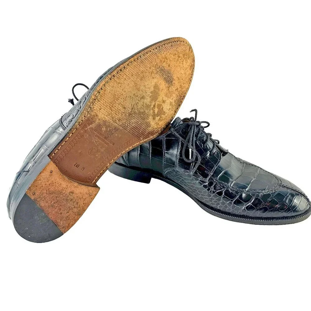CHURCH’S Prima Classe‎ Handmade Alligator Skin Split Toe Oxford